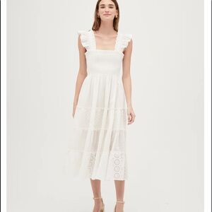 New with tags,  hillhouse nap dress white eyelet XS